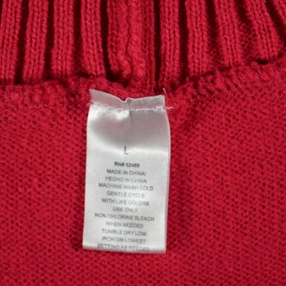 Pink Fair Isles Striped Large Dog Winter Sweater Jacket Walmart Branded Size L - Picture 7 of 7